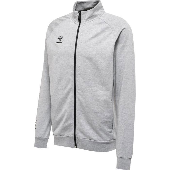 Hummel Veste de survêtement zippée Move Grid homme gris - 3XL Hummel Veste de survêtement zippée Move Grid homme gris - 3XL