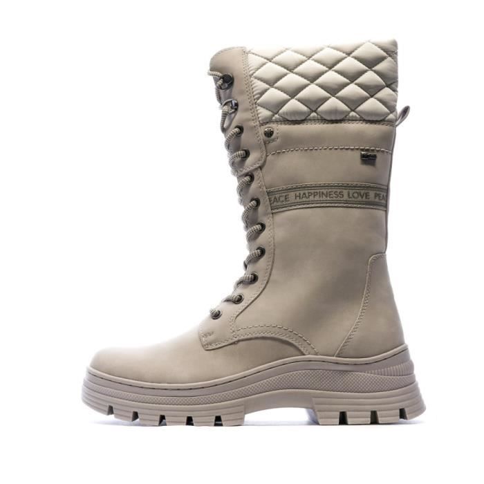 Bottes Grises Femme Relife Jenyroot Grey Cdiscount Chaussures