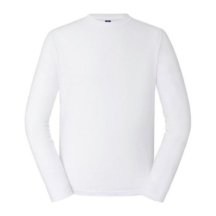 T-shirt Manches Longues RUSSELL ZT180L En Coton - Gris/Blanc/Noir - Taille XS à 4XL - Neuf Avec étiquettes