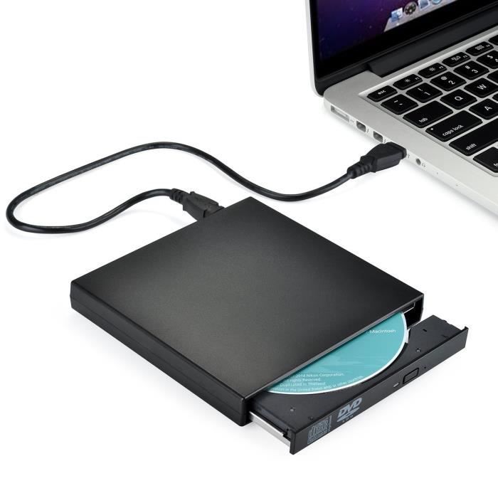Lecteur/ Graveur , Graveur CD DVD externe, Lecteur enregistreur graveur dvd  compatible avec Apple Mac OS & d'autres PC portable - Cdiscount Informatique