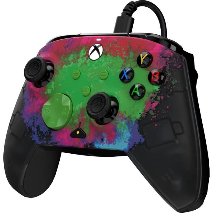 Gamepad - PDP - REMATCH GLOW Space Dust - Filaire - Multicolore - Xbox Series X
