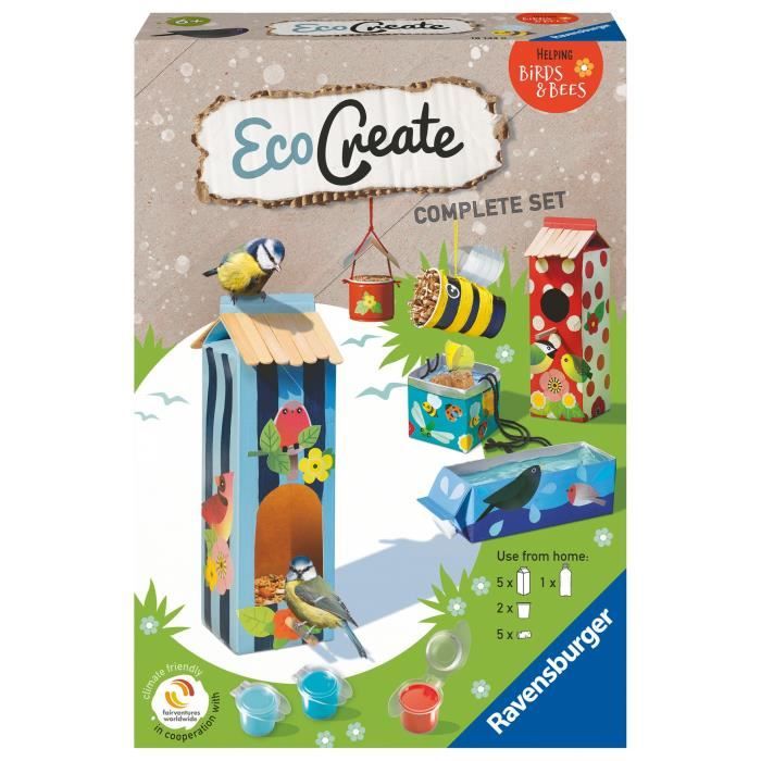 EcoCreate Midi - All for animals / Abris pour animaux - Ravensburger - Loisirs créatifs - Bricolage 