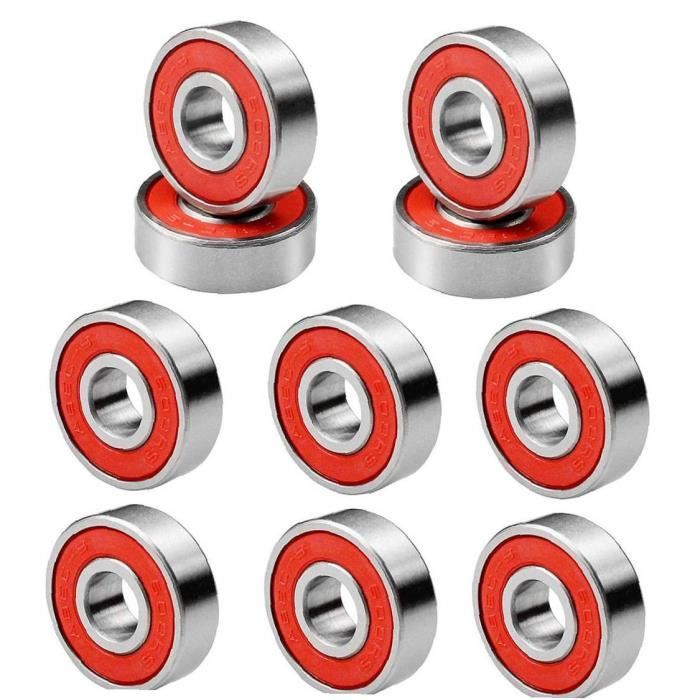 Roulements à billes à double blindage de skateboard 608RS Pièces de