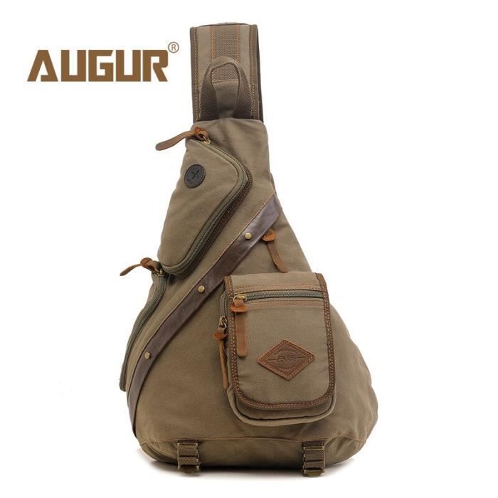 Sac de Voyage - FONDUPIN - 55cm 35L - Toile et Bordures Cuir Microfibre - Marron Sac de Voyage - FONDUPIN - 55cm 35L - Toile et Bordures Cuir Microfibre - Marron