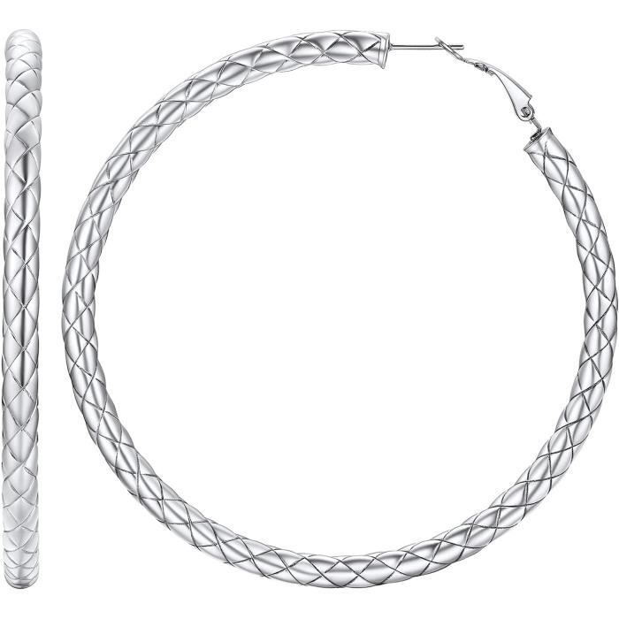 Homxi Boucles D'Oreilles Homme Femme Créole,Boucle D'Oreille Femme