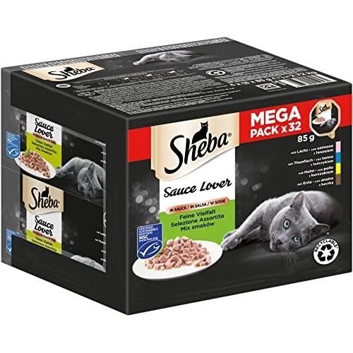 Nourriture humide pour chat Sheba Sauce Lover dans le bol - Div