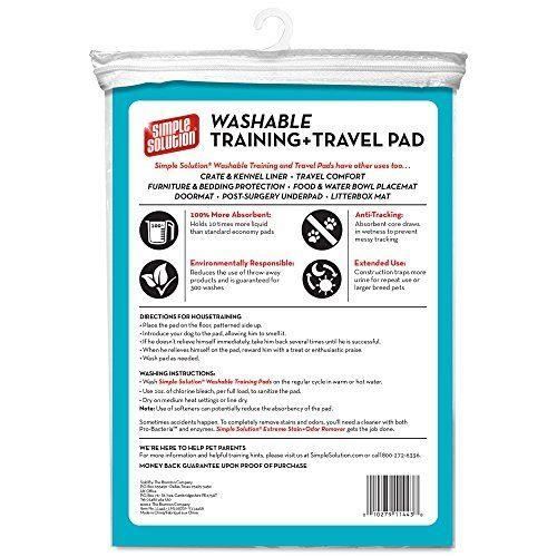 Meilleurs prix pour Simple Solution Solution simple Grande lavable Coussinets de chien de dressage de et de voyage -ndash  Lot de 2 - 11443