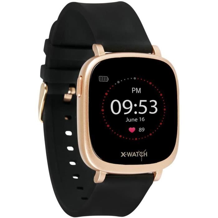 Montre Fitness X-WATCH Ive XW FIT - SMARTWATCH - Podomètre Analyse du Sommeil - Suivi de Calories - Or Rose