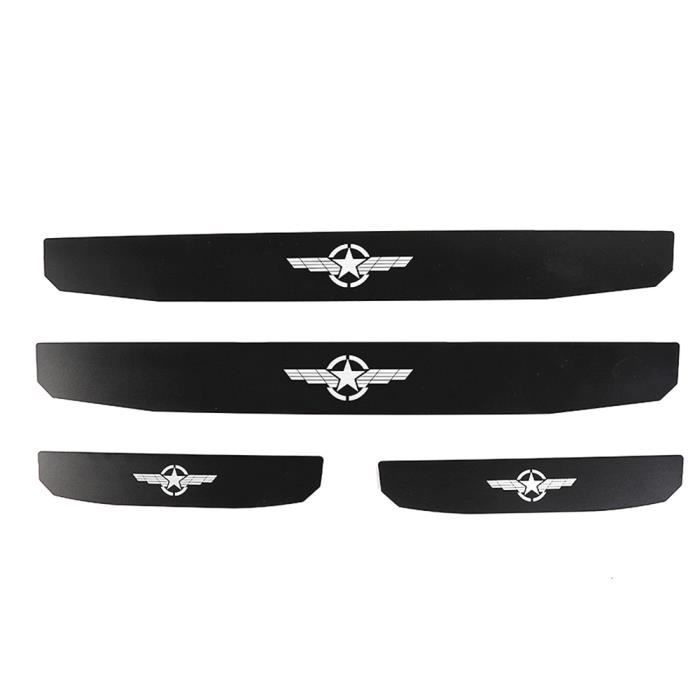 Garnitures De Seuil De Porte Et Capot Pour Range Rover 2013-2017 - Noir, Plastique Texturé, Neuf