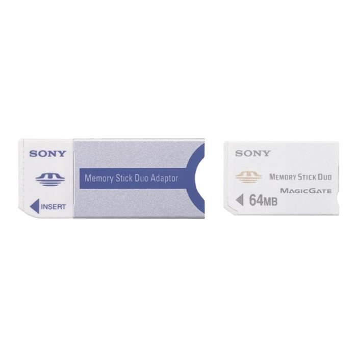 Sony Memory Stick Duo Adaptor MSACM2 Adaptateur de carte (MS Duo