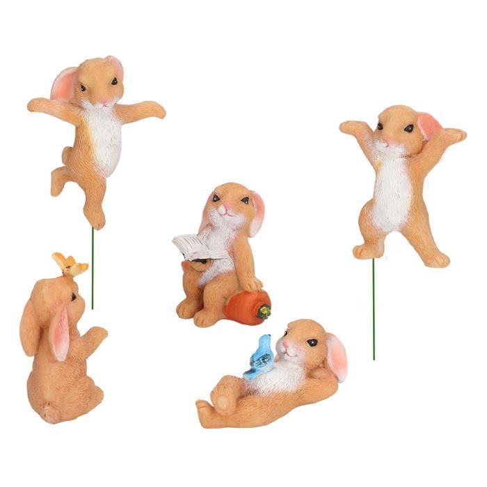 Figurines miniatures ensemble de statues d'animaux conte de fées jardin Figurines miniatures ensemble de statues d'animaux conte de fées jardin