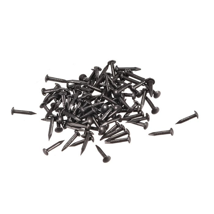 QUARKZMAN 160 Pcs Petits Clous Minuscules 1,5mmx10mm(DxL) Petits Clous en Laiton Clous de Quincaillerie Petits Clous pour Boîtes Décoratives DIY en