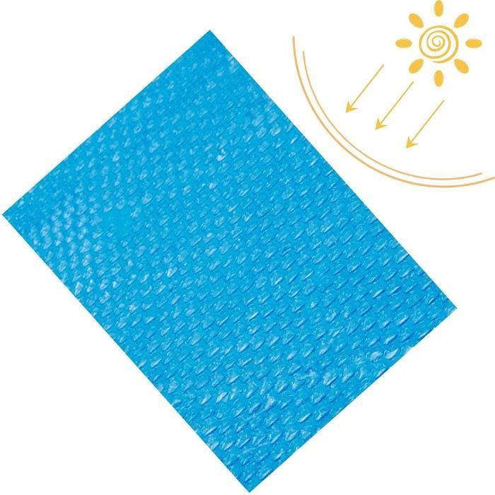 Bâche à Bulles Pour Piscine – 260x170 Cm, Isolation Thermique, Protection Contre Les Débris, Bleu