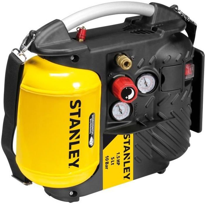 STANLEY Compresseur d'air 5 L 1,5 HP ultraportatif - Cdiscount Bricolage