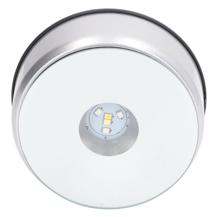 Base Led 6 Couleurs Lot De 2 Bases Lumineuses LED - Socle Éclairage 6 Couleurs Pour Cristal Et Art Verre 3D Interrupteur Tactile