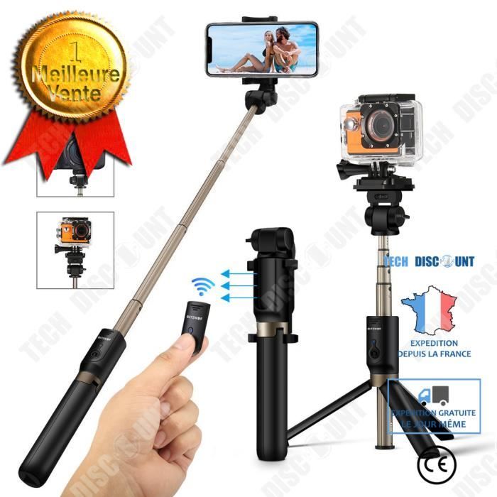 Perche à Selfie Télescopique Fibre De Carbone 3m - Compacte, Légère, Pour Caméras D'action Insta360