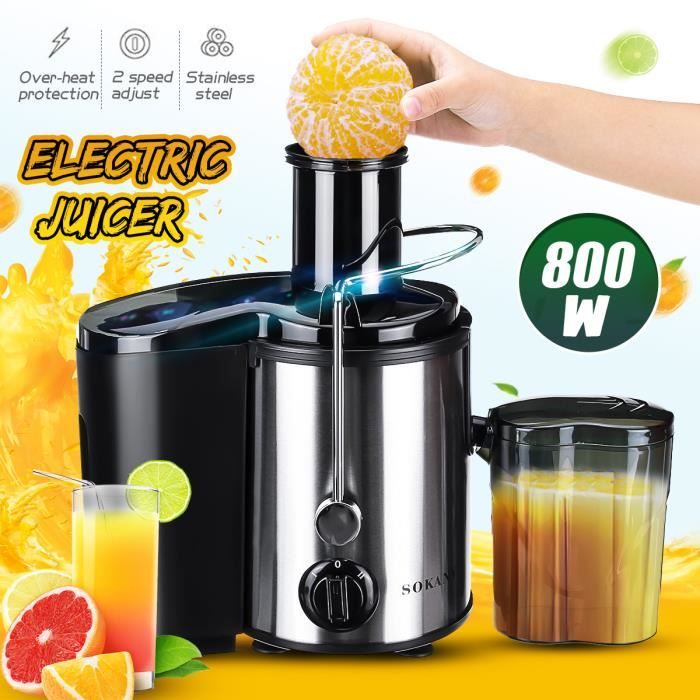 SOKANY Presse-agrumes Electrique 0,7L 40W - Presse-fruits Machine à Jus d' orange Fruit Cuisine 220V - Cdiscount Electroménager