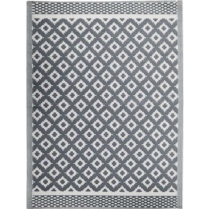 TAPIS NATOU GEO 180X240 gris Gris