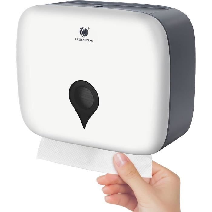 Distributeur Essuie-tout Mural MISETA - Support Serviettes Multi-plis | Acrylique Transparent 26,7cm