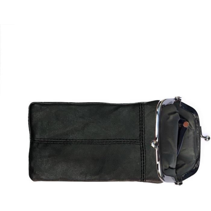 Etui Lunette Souple Et Spacieux De Vue Ou De Soleil - Cuir Véritable Agneau - Fermeture