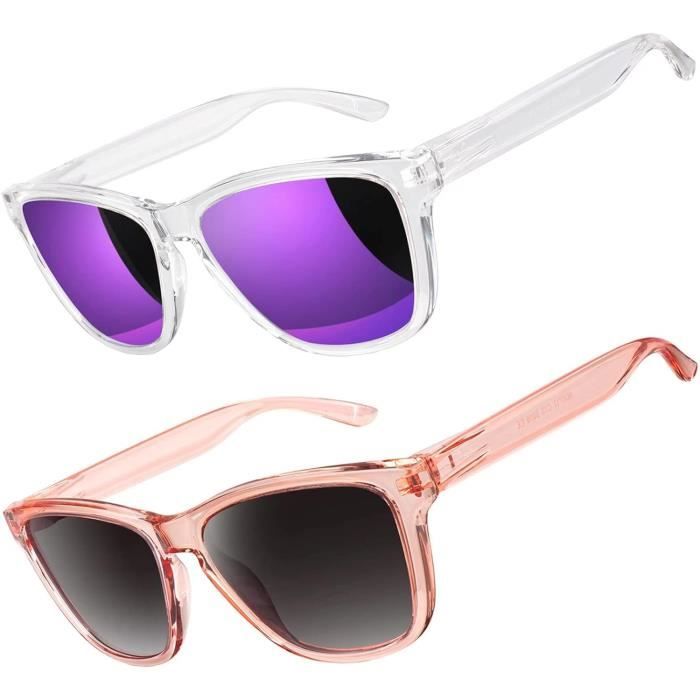 Lunettes De Soleil Grey Wolf Polarisées, Homme/femme, Verres Gris, Monture Noire, UV400