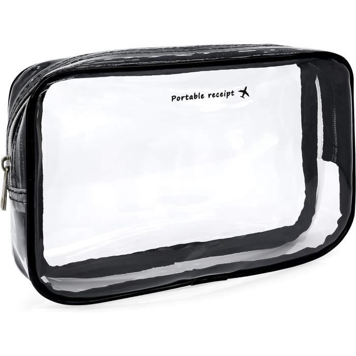 Pochette De Voyage En Plastique Transparent Certifi?� Tsa Pour Avion Bagage Cabine - Trousse 