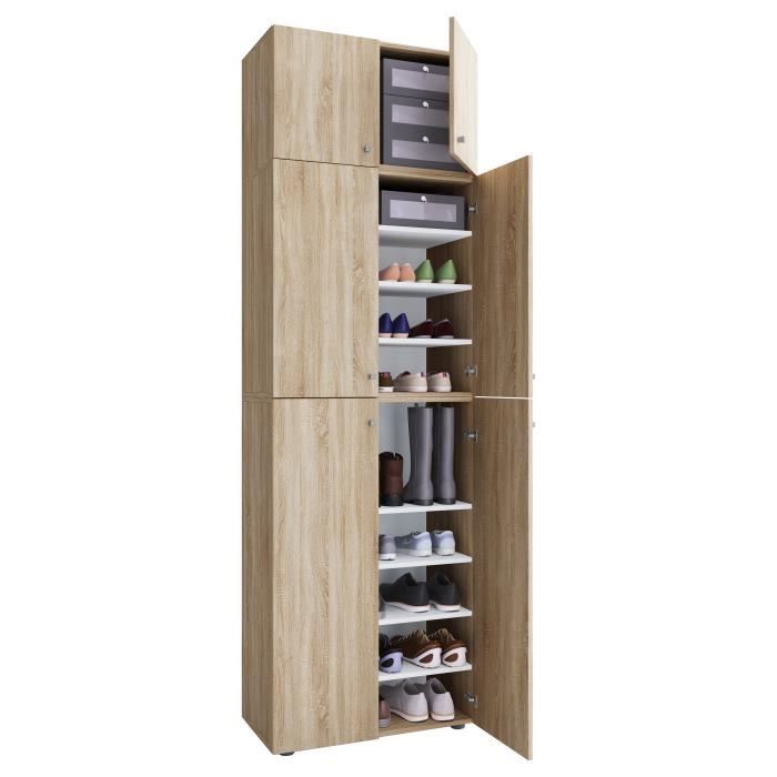 XXL armoire à chaussures armoire armoire Lona 9f SA Cdiscount Maison
