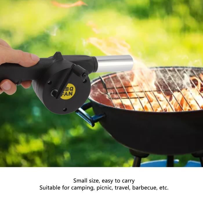 Milisten Lot De 3 Soufflets Manuels Pour Barbecue - Métal Et Plastique - 25 Cm - Pour Allumer Feu, Cheminée, Camping