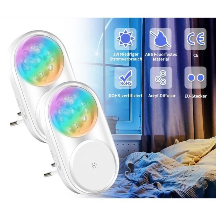 Veilleuse LED, [Lot De 2] Useber Lampe Nuit Automatique Plug-and-Play