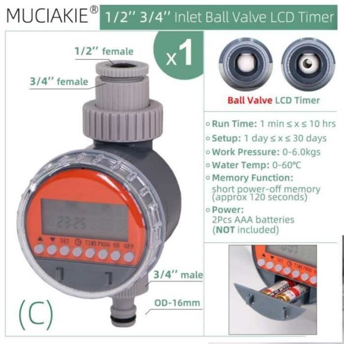 Minuterie D'irrigation Automatique, Contrôleur... - Grandado