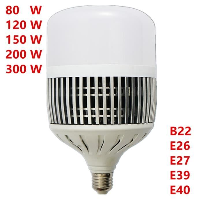 AMPOULE LED,WHITE200WE39Ampoule Globe Led haute puissance, E27, E40