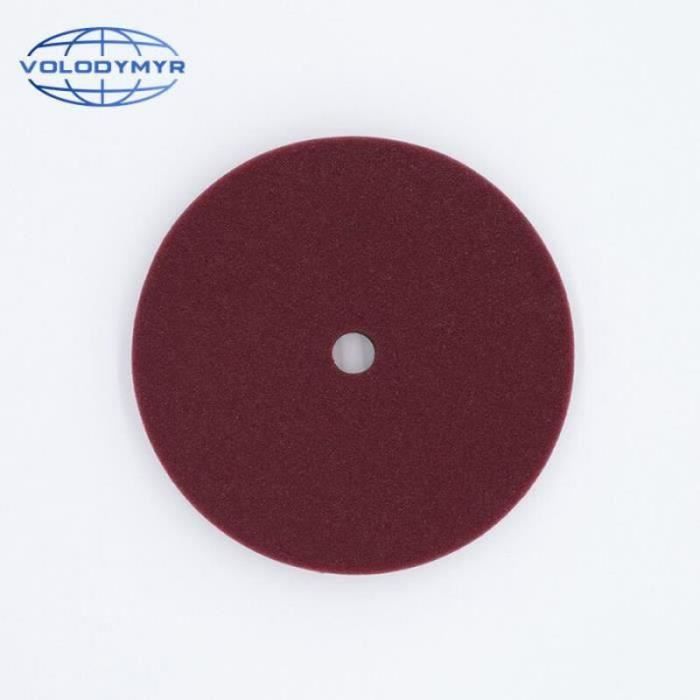SPTA Lot De 3 Tampons De Polissage Rouge 16,5 Cm Pour Plaque 150 Mm - Éponges Polissage Voiture Haute Qualité