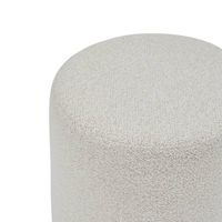 Pouf XL Velours Blanc | Maisons Du Monde