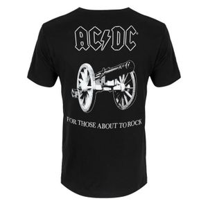 AC/DC T-Shirt Unisexe Hommes Femmes De Retour dans Noir Album Band Top Small