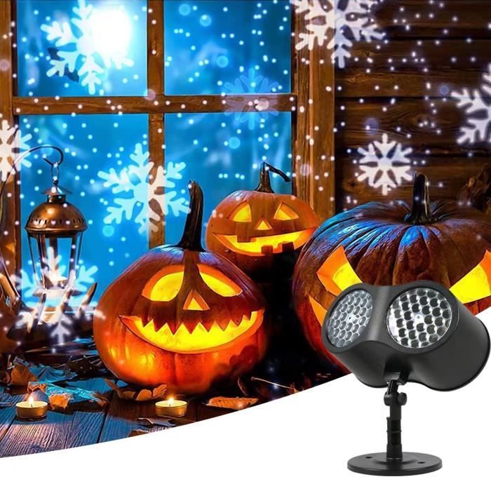Projecteur De Noël Rotatif 360° USB - 10 Motifs, étanche, Pour Intérieur/extérieur - Décoration Fête, Maison, Bureau, Classe