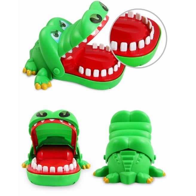 Jouet drôle en forme de crocodile, Grand Crocodile Dentist bouche Bite  doigt dents de crocodile,Jouet Classique pour enfants : : Jeux et  Jouets