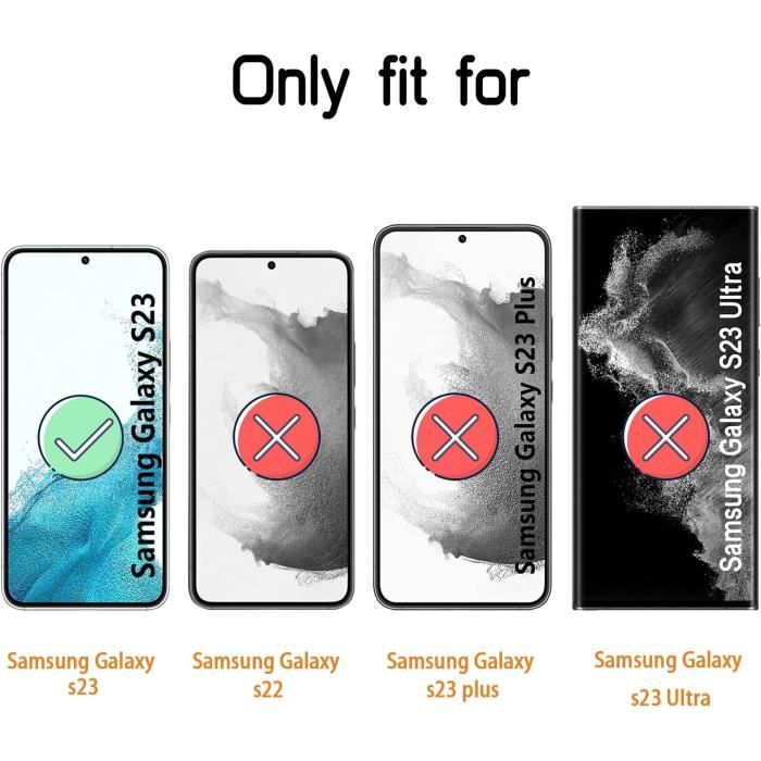 Protection d'écran premium en verre trempé durci pour Samsung Galaxy S22 /  S23