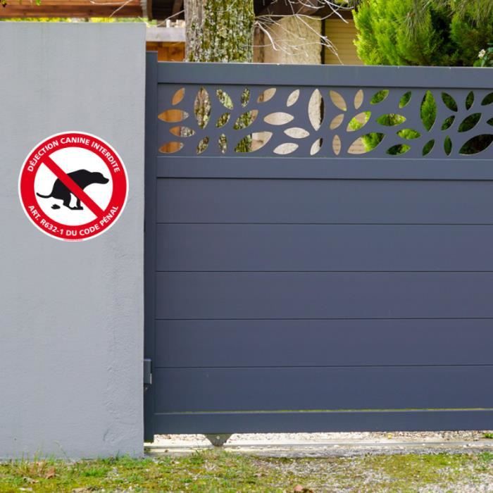 5 Pièces Panneau Pas De Toilettes Pour Chien 300 X 150 Mm Panneau