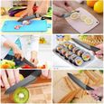 5pcs/Set Couteau en céramique , Ensembles de couteaux de cuisine Couteaux chef pour Couper Fruits Légumes Viande Noir-2