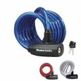 Antivol câble Masterlock - 8127EURDPRO - 1,8m x 8mm - Acier torsadé - Bleu-2