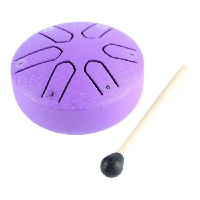 Akozon Tambour Handpan Handpan Drum Professional Mini 6 Note Worry Free  Tongue Drum Percussion Instrument avec Drumstick (Violet) - Cdiscount  Instruments de musique