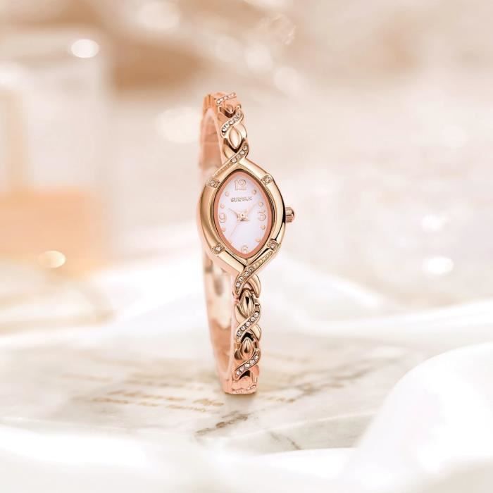 Montre plaqué or femme deals