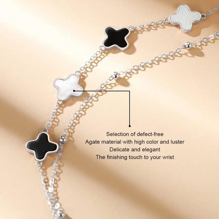 Bracelet trèfle à 4 feuilles - Un porte-bonheur pour chaque femme