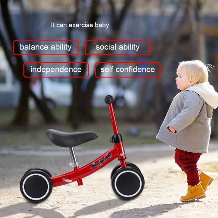 Draisienne pour enfant Porteur Mini Rouge 1 2 ans Fer 54