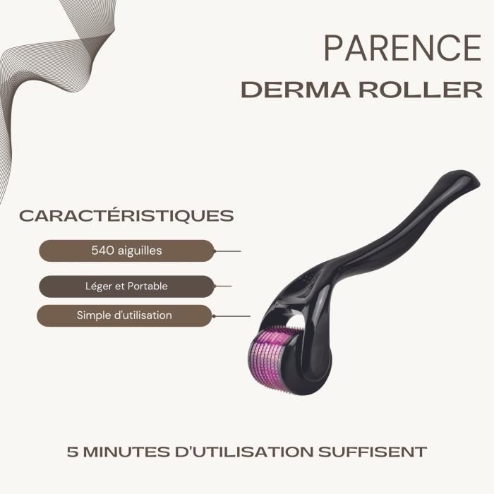 Derma Roller, 0.5 mm Dermaroller Visage, Roller Micro Aiguille pour Stimule Repousse  Cheveux/Pousse Barbe,Réduit la Perte de Cheveux - Cdiscount Au quotidien