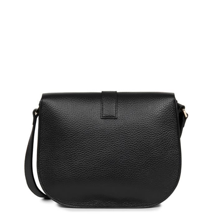 Lancaster Sac trotteur bandouliere Femme Noir Nude Noir Nude Cdiscount Bagagerie Maroquinerie