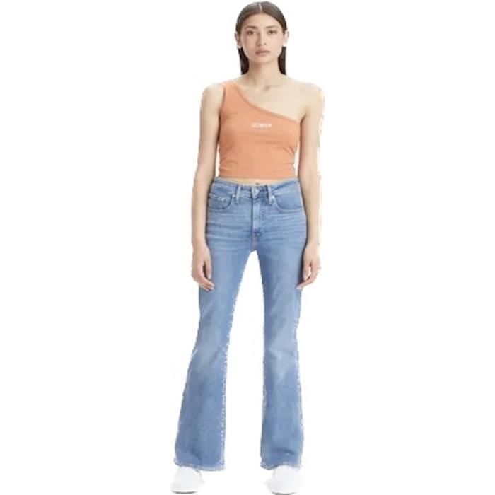 Jeans levis 726 bleu femme BLEU Cdiscount Pr t Porter