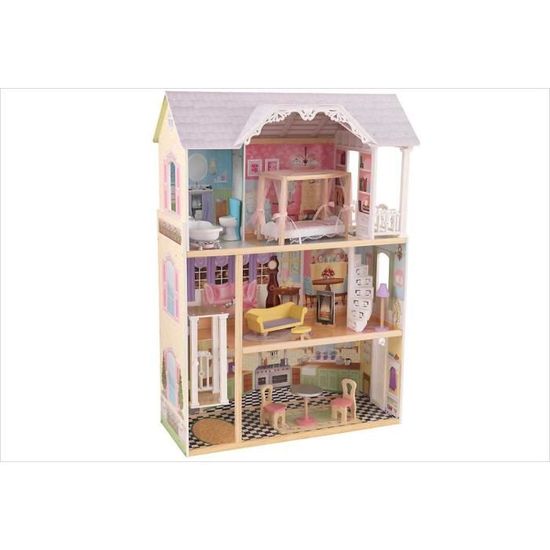Grande Maison De Poupee En Bois A Construire 3 Etages Avec