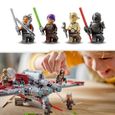 LEGO® Star Wars La Navette T-6 d’Ahsoka Tano 75362 - Vaisseau Lance-Tenons - 4 Personnages-4