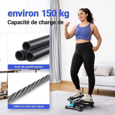 Stepper 2 en 1 pour la maison, Merach, Réglage Stride jusqu'à 35 cm, Charge maximale 150 kg, avec Écran LCD, Connecté APP - Sport
